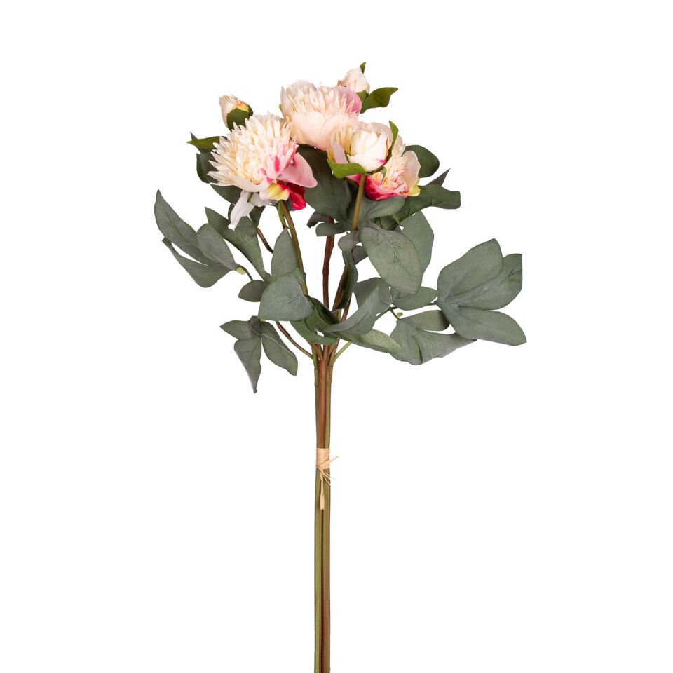 Yapay Çiçek, Şakayık Demet, Krem - 60 cm