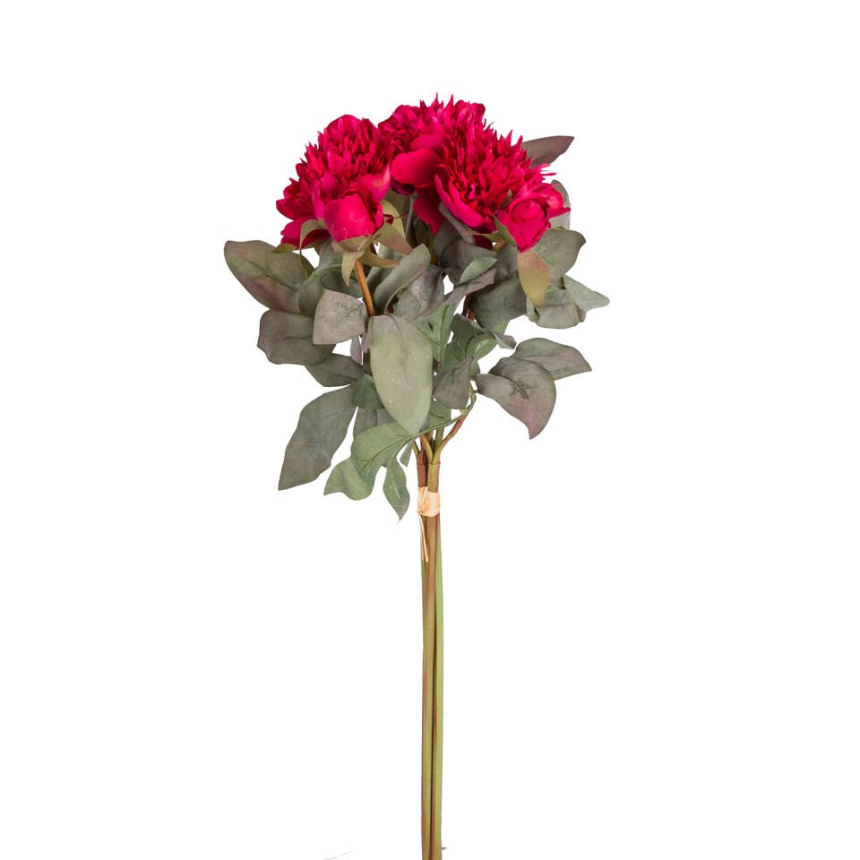 Yapay Çiçek, Şakayık Demet, Kırmızı - 60 cm