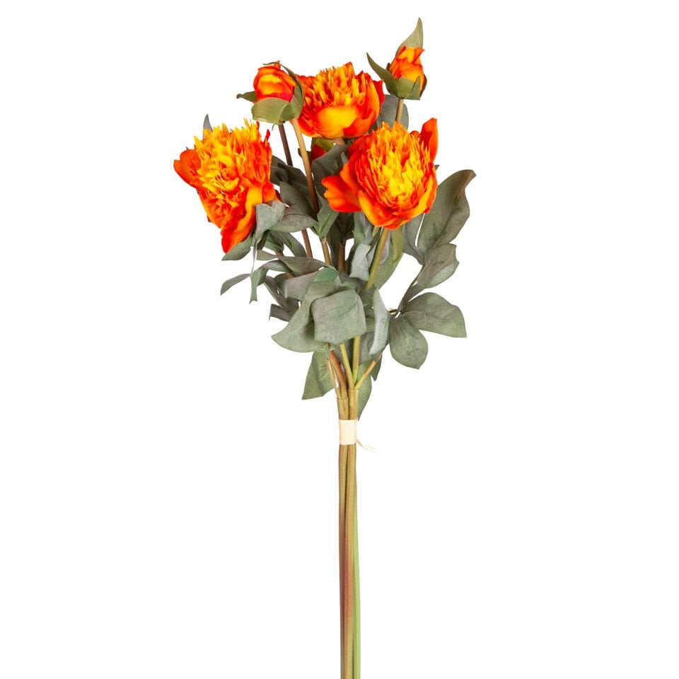 Yapay Çiçek, Şakayık Demet, Turuncu - 60 cm