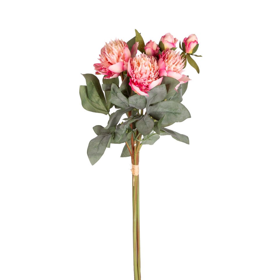 Yapay Çiçek, Şakayık Demet, Somon-Pembe - 60 cm