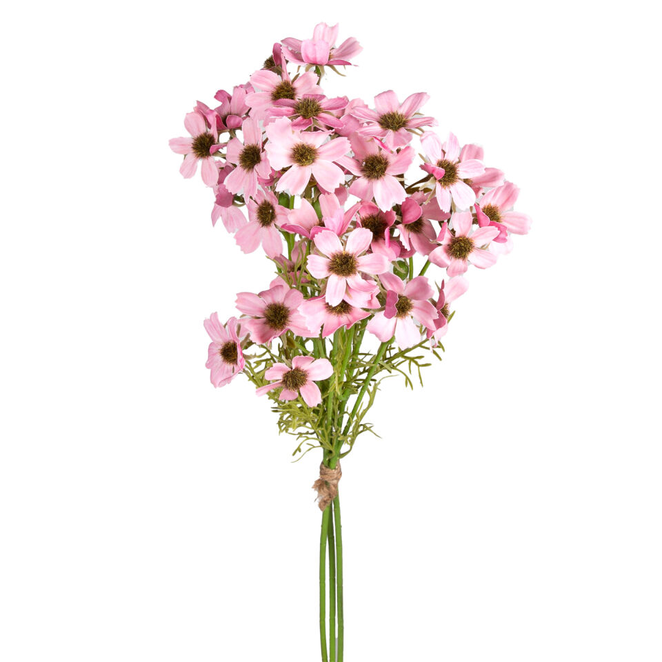 Yapay Çiçek, Papatya Demeti, Pembe - 65 cm
