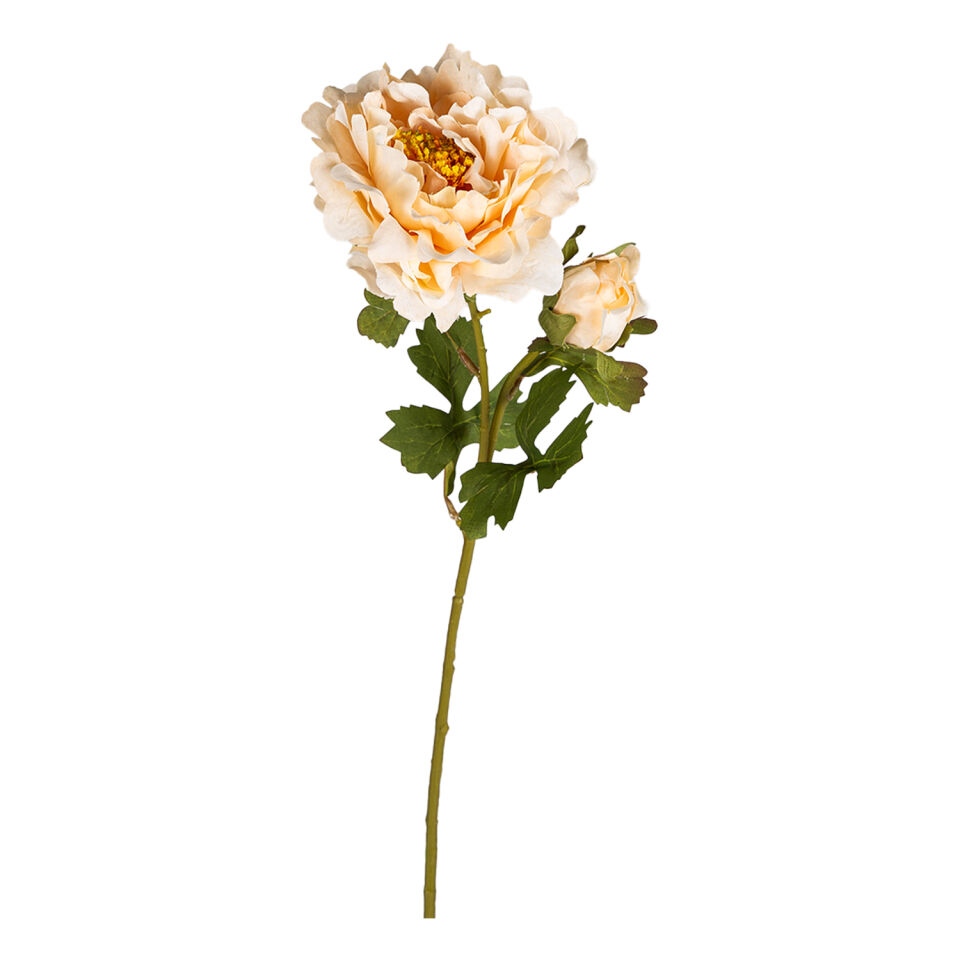 Yapay Çiçek, Şakayık, Tomurcuklu, Krem - 60 cm