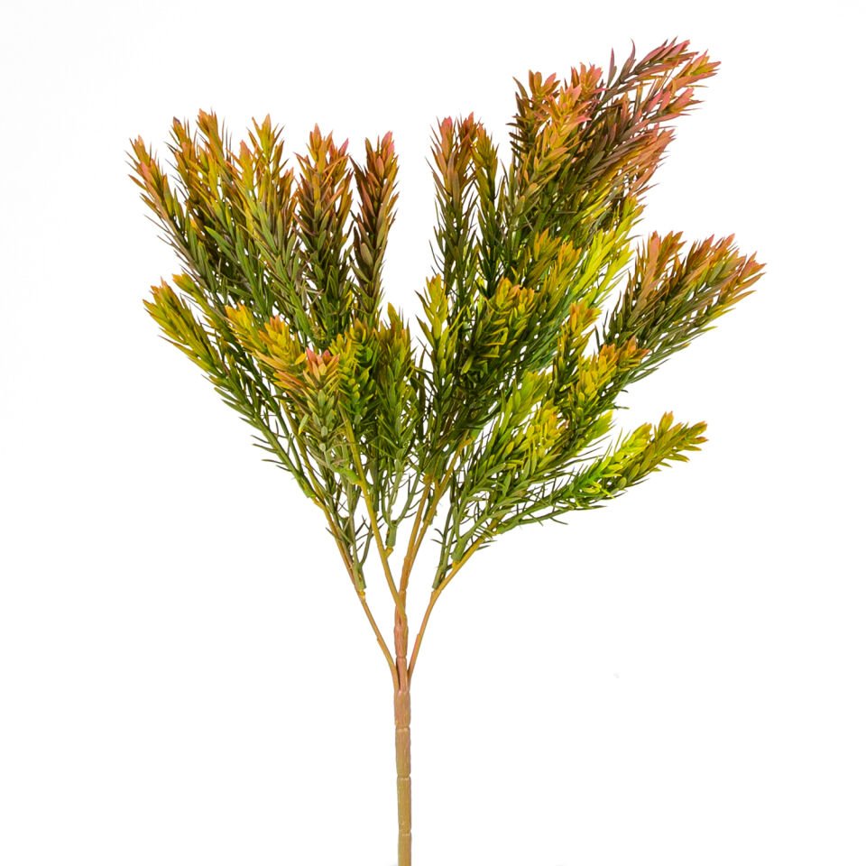 Yapay Bitki, Biberiye, Turuncu/Yeşil - 42 cm