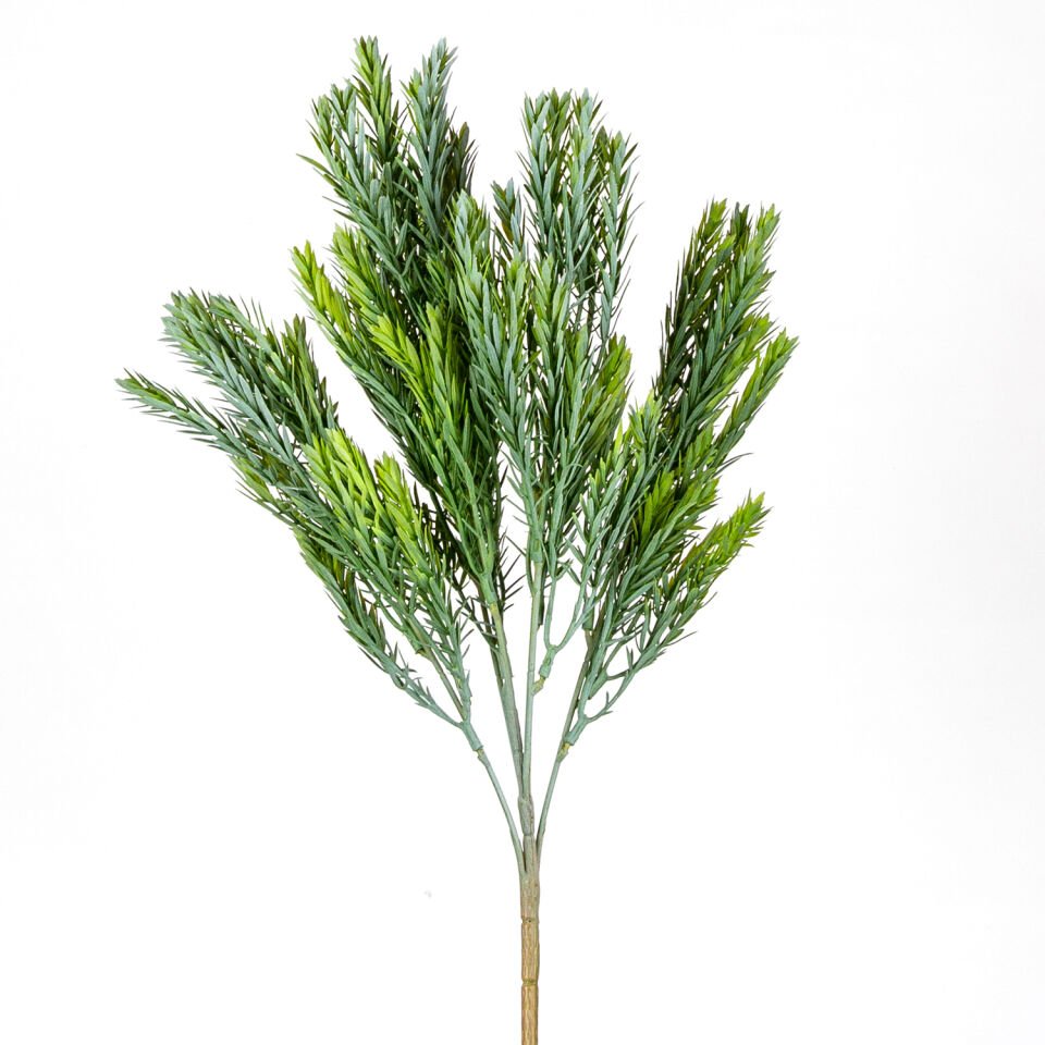 Yapay Bitki, Biberiye, Pastel Yeşil - 42 cm