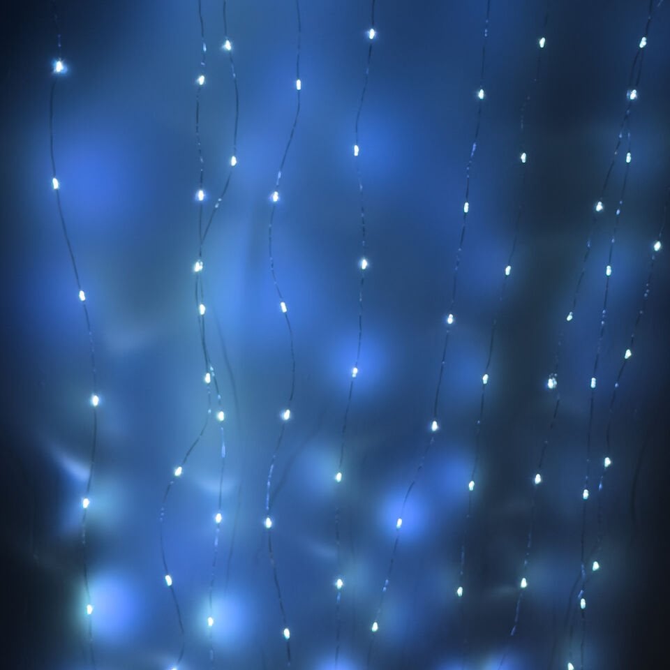 Yılbaşı Led-Peri Işık, Beyaz Işık - 50 Ledli, USB Girişli, Pilli, Şeffaf Kablo, 5 Metre