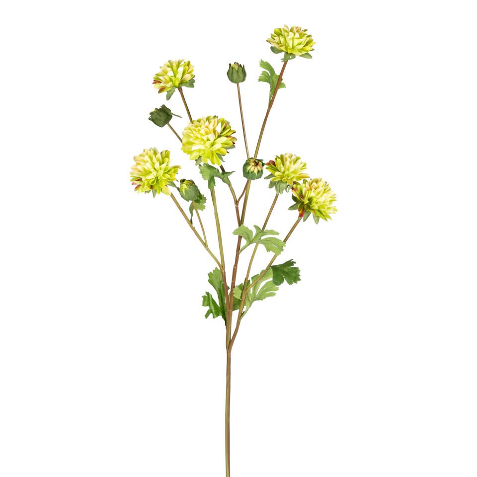 Yapay Çiçek, Krizantem, Yeşil - 77 cm