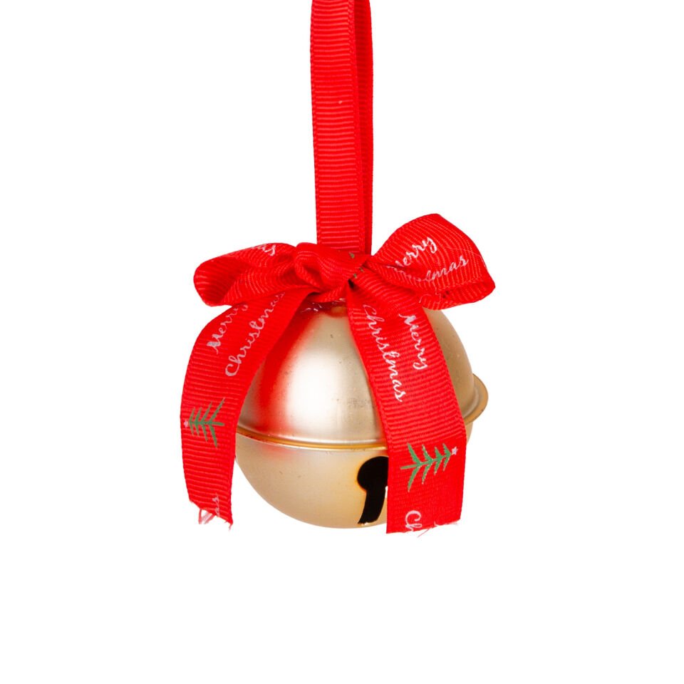 Yılbaşı Süsü, Yılbaşı Topu, Çan, Gold - 5,5 cm